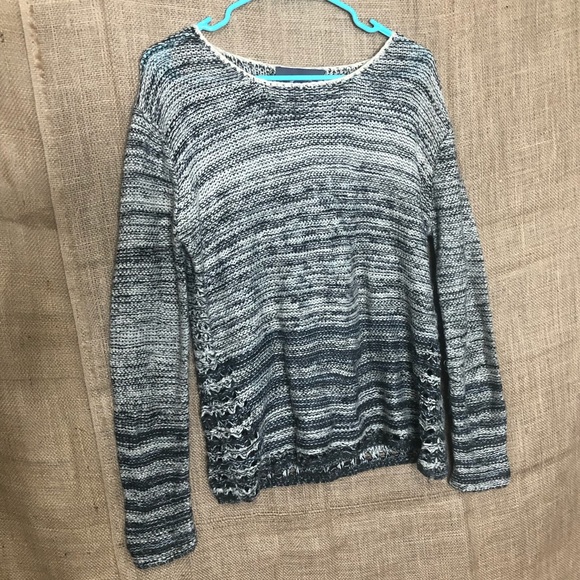 Paper Crane Sweaters - Paper Crane Sweater SZ L Fuzzy Cozy Cutout Detail
